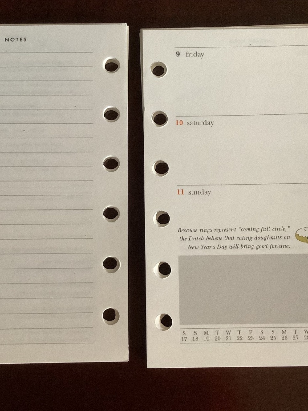 KATE SPADE TWO THOUSAND FOUR POCKET ORGANIZER REFILL